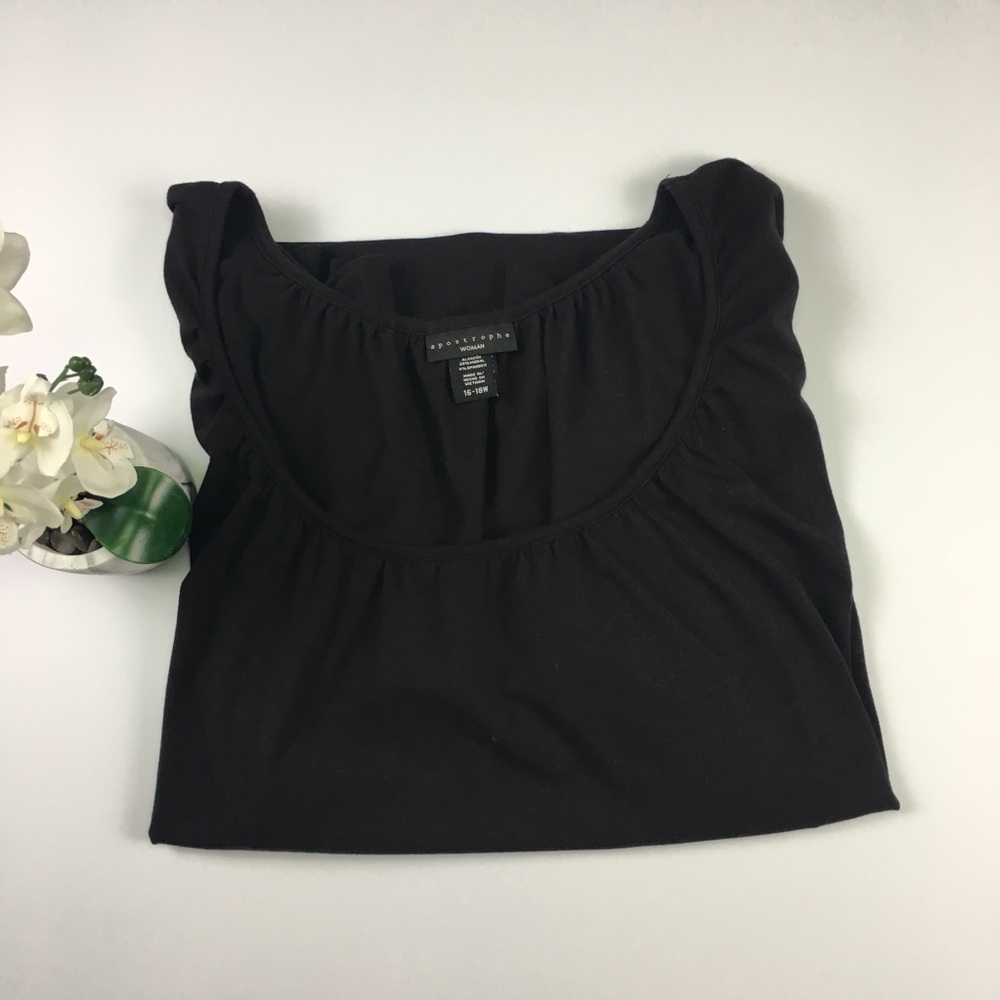 Apostrophe Short Sleeve Women’s Top size 16-18W